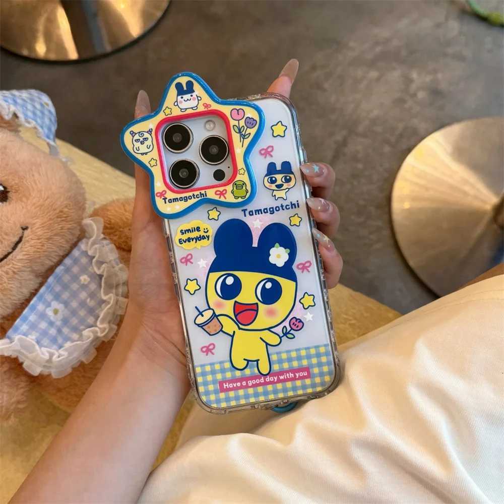 Kawaii Funny Rabbit Cartoon Phone Case For iPhone 13 14 15 16 Pro Max Cover Lovely Anti-fall Funda with Chain Protection Cover C2512090