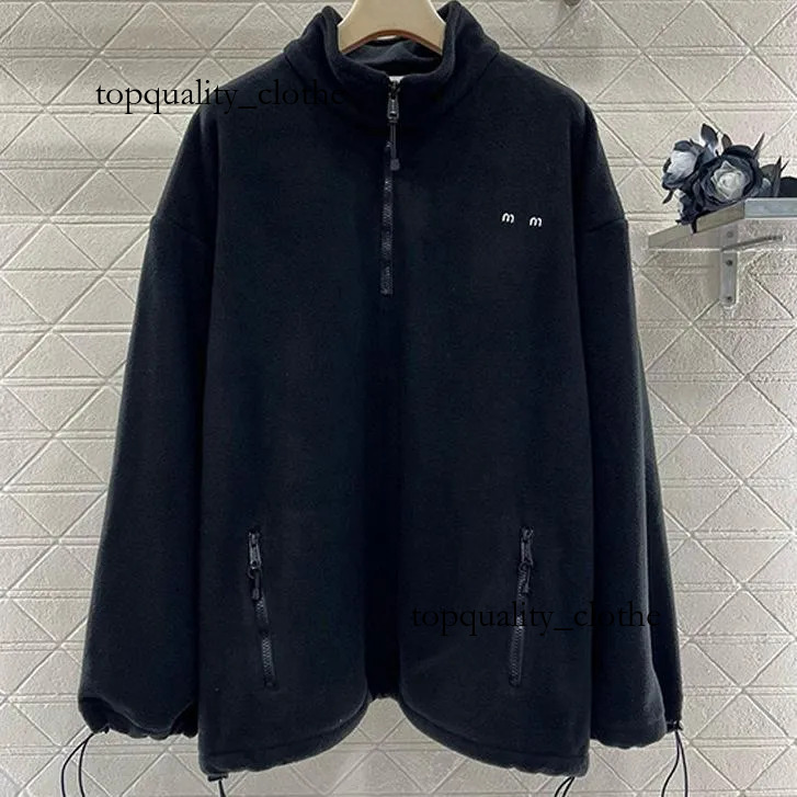 2026 Christmas Gift Miu Jacket Designer Tech Fleece Women MM Jackets Fashion Draw Rope Black Men Winter Coat Pattern Muily Sweater Youth Fur Sport 399
