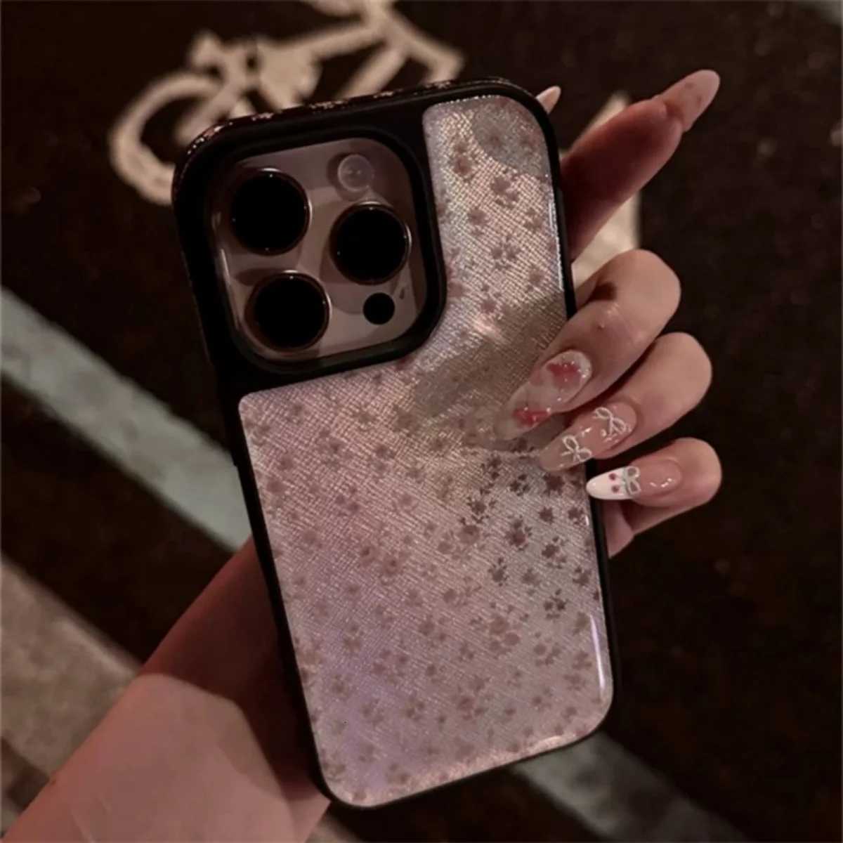 Fl Sn Small Floral Design Suitable For Iphone 16 Pro Max Phone Case 15 14 13 Pro Anti Drop Adhesive All Inclusive Pro C251209