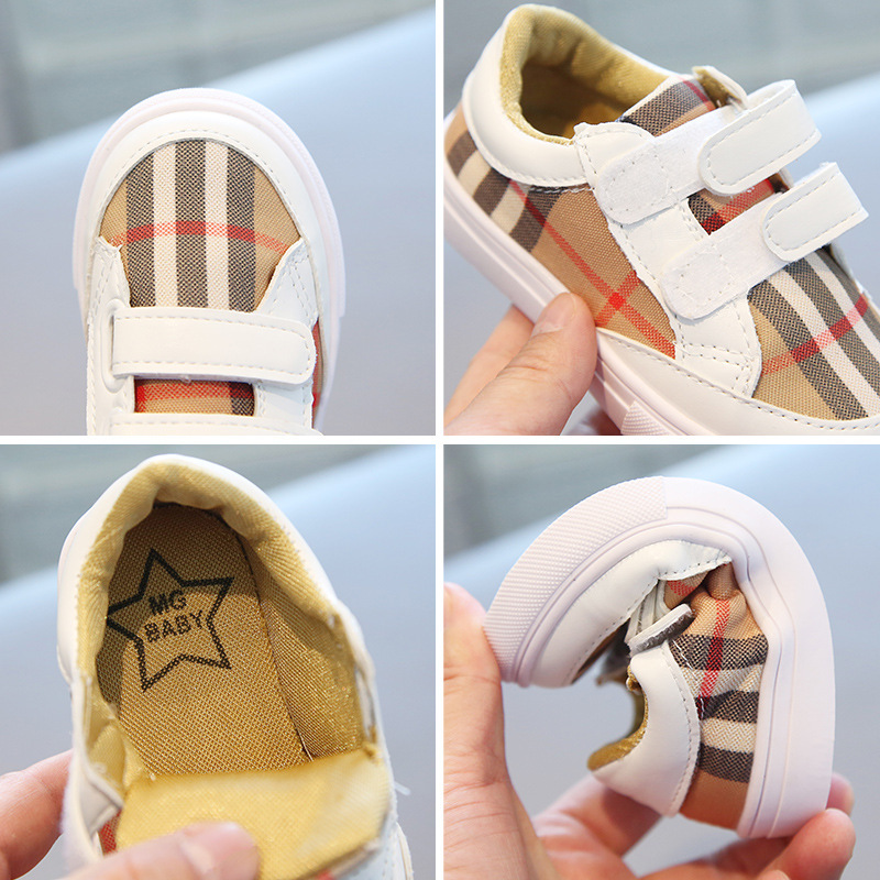 Designer shoes 2025 autumn classic checkered childrens sports shoes casual outdoor running shoes for boys and girls