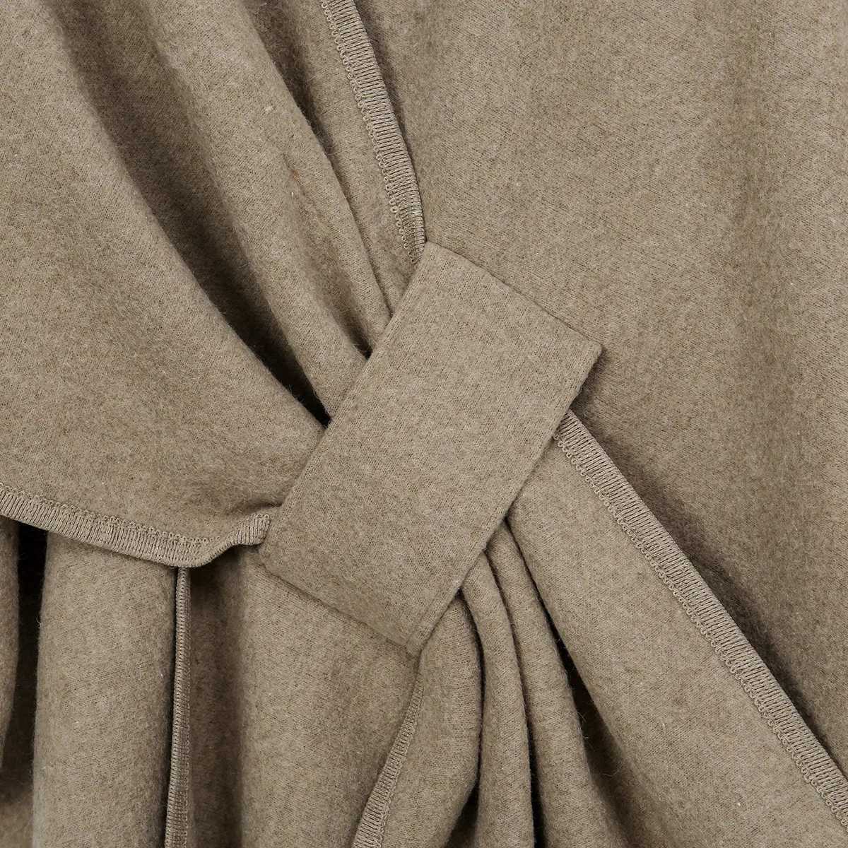 Luxury Womens Warm Shawl Wrap Solid Color Half Sleeve Poncho Women Faux Knitted Wool Cardigan Coat Ladies Elegant Loose Cape Shawl Y251208