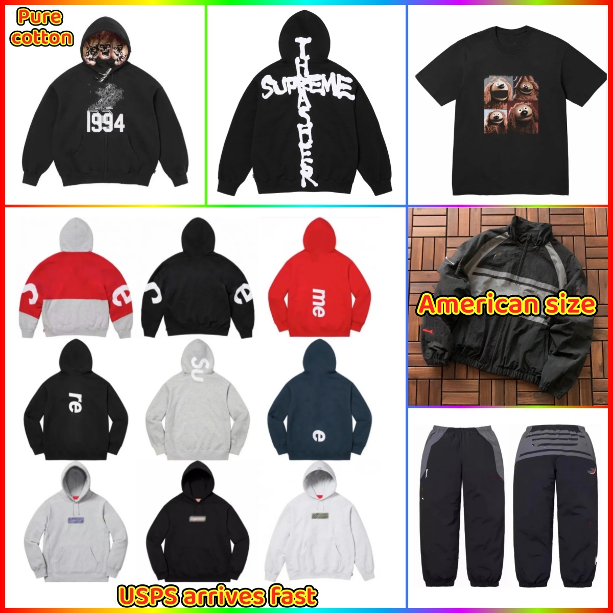 Supremely hoodiedesigner hoodie Men Women Hip-Hop Pure Cotton Luxury Hoodies Swearshirt Hoodie Fashion Casual Street Classic Hoody