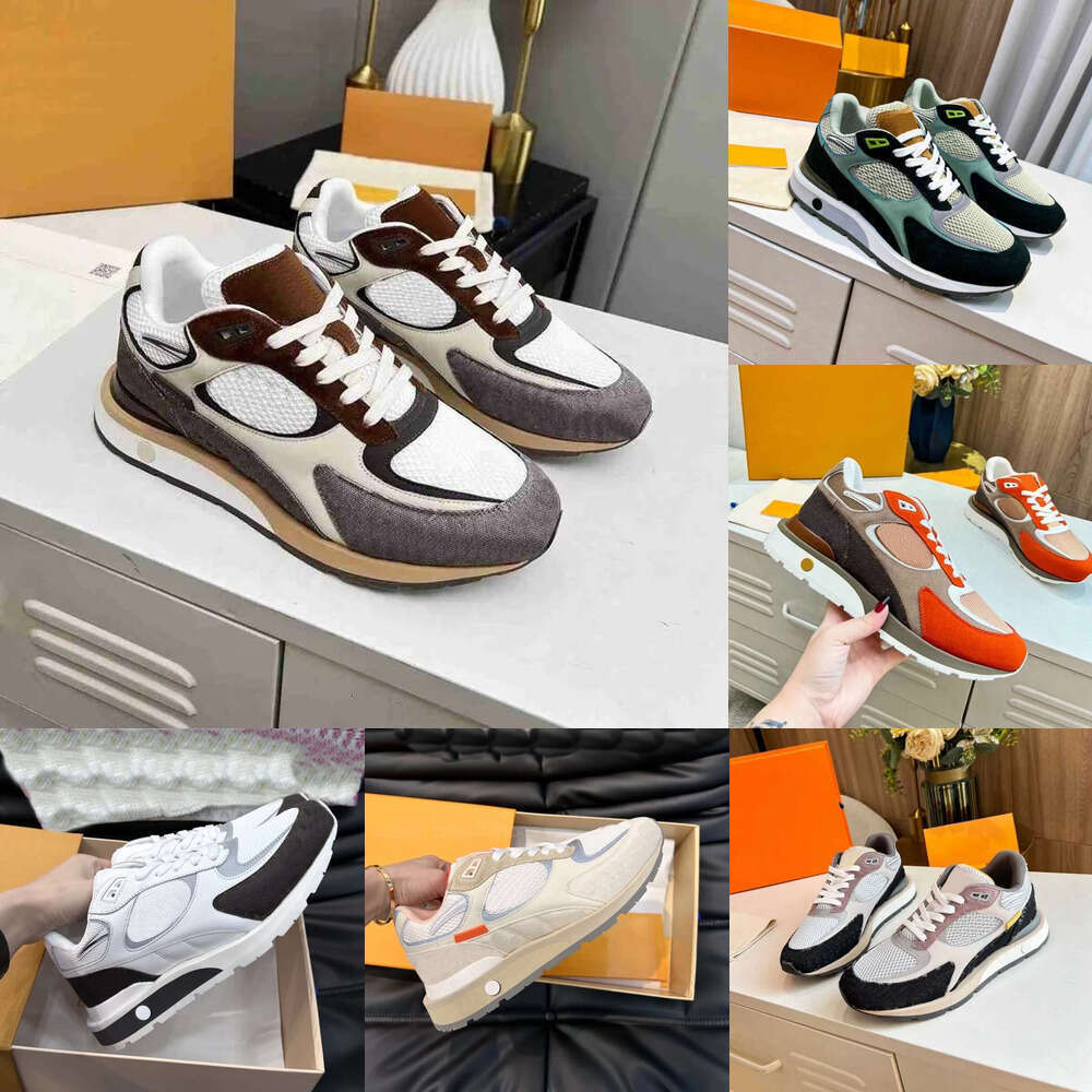 Classic Suede Mesh Leather lace-up Platform Casual Shoes luxury Run Away Sneakers Designer Mens shoe dress formal Outdoor sports running Trainers athletic shoes