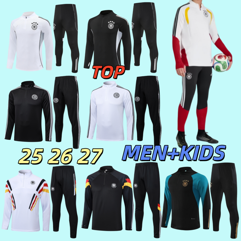 24 25 26 Germany tracksuit soccer jersey KROOS GNABRY MULLER GOTZE BAYERNS MUNICH KANE 2025 2026 football shirt training suit Men kids kit