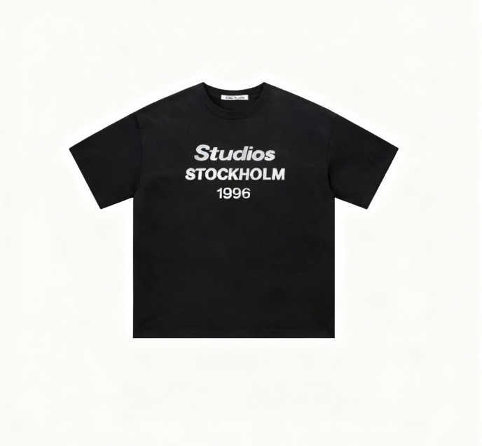 mottled print 1996 short sleeved T-shirt alphanumeric short sleeved T-shirt trendy T251209