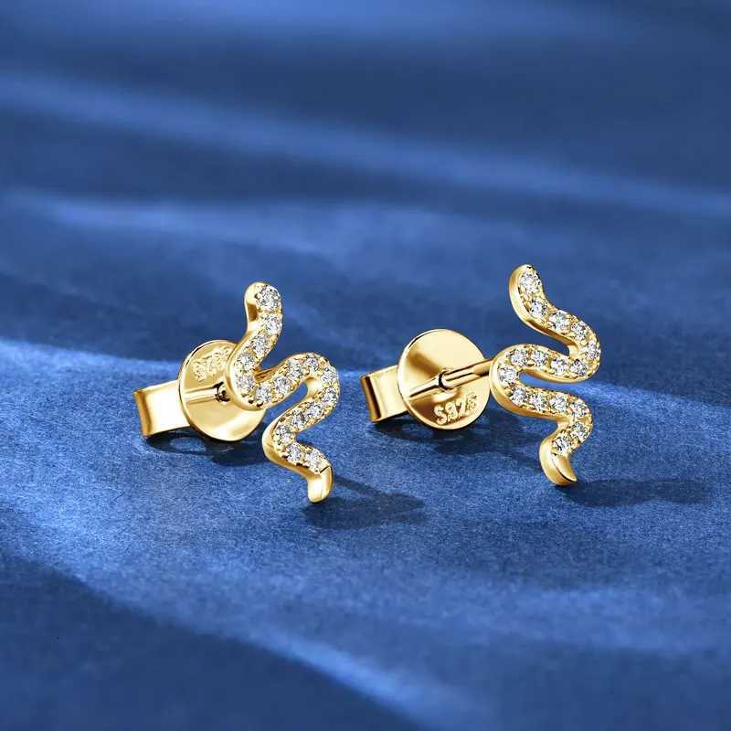 Anziw D Moissanite Stud for Women Men 925 Silver Trendy Personality Snake Earrings 2025 New Fine Jewelry Certified Gift K251209 H260202