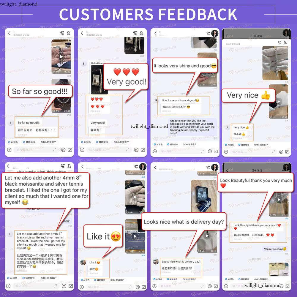 Xingyue High Quality Ladies Jewelry Wholesale S925 Silver 4mm Heart Moissanite Mossanite Lab Grown VVS Moissanite Tennis Chain Bracelet