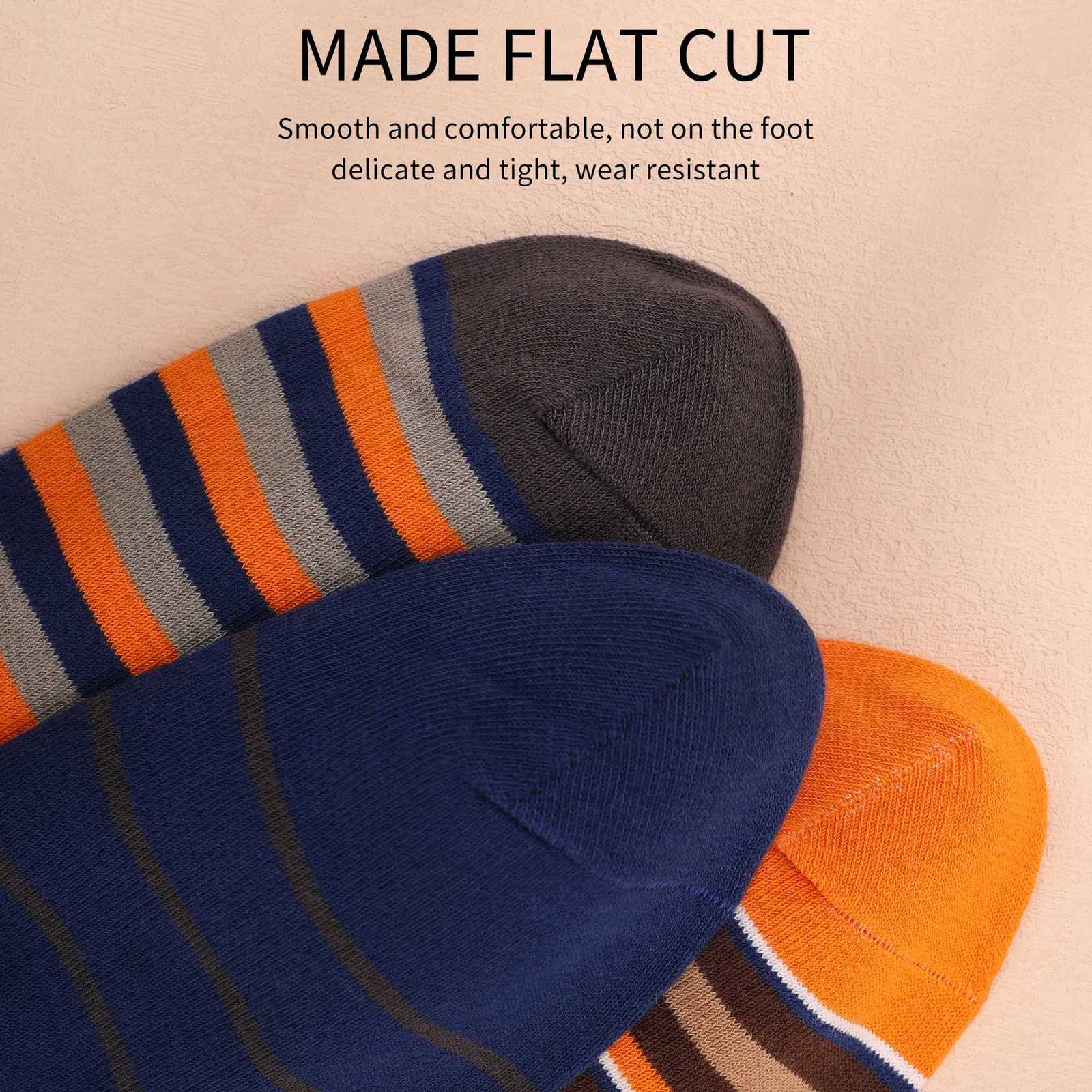 5Pairs Mens Fun Dress Socks Pattern Funny Socks Pack Colorful Striped Combed Cotton Novelty SocksCool Breathable Casual SocksT251209