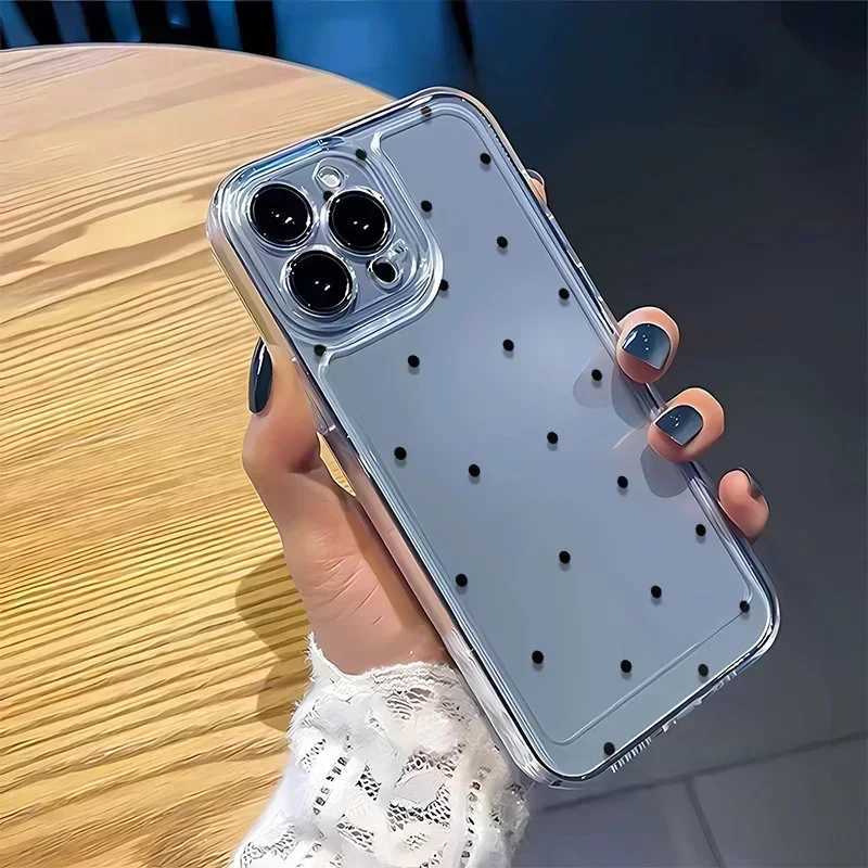 INS Colorf Polka Dot Phone Case For iPhone 17 Air 16 15 14 13 12 11 Pro Max 16E 7 8 Plus Shockproof Cover C251209