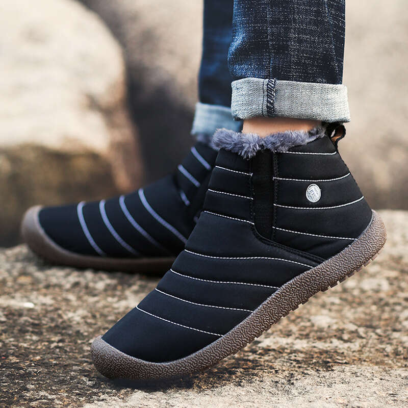 waterproof snow boots for men free shipping niche designers large size unisex shoes with fleece mens outdoor shoes nonslip and wearresistant