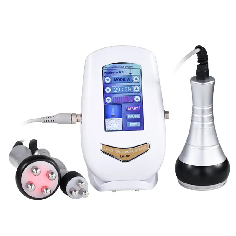 3in1 Multipolar Ultrasonic RF Body Shaping Machine Facial and Body Firming Fat Burning 40K Cavitation Slimming Weight Reduce Cellulite Removal Face Li