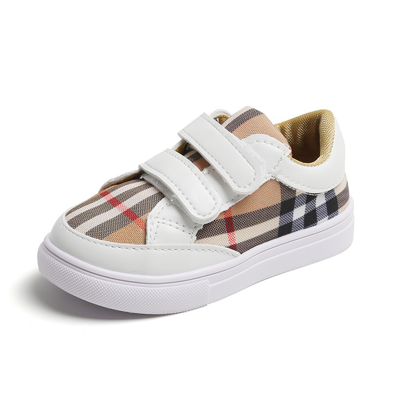 Designer shoes 2025 autumn classic checkered childrens sports shoes casual outdoor running shoes for boys and girls