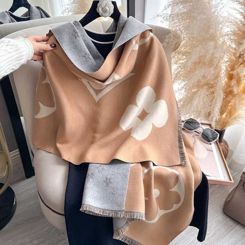 Luxury New Women Fashion Scarf Luxury Autumn Winter Warm Shawls Print Scarves Faux Pashmina Mujer Femme Foulard Bufanda Hijabs Y251208