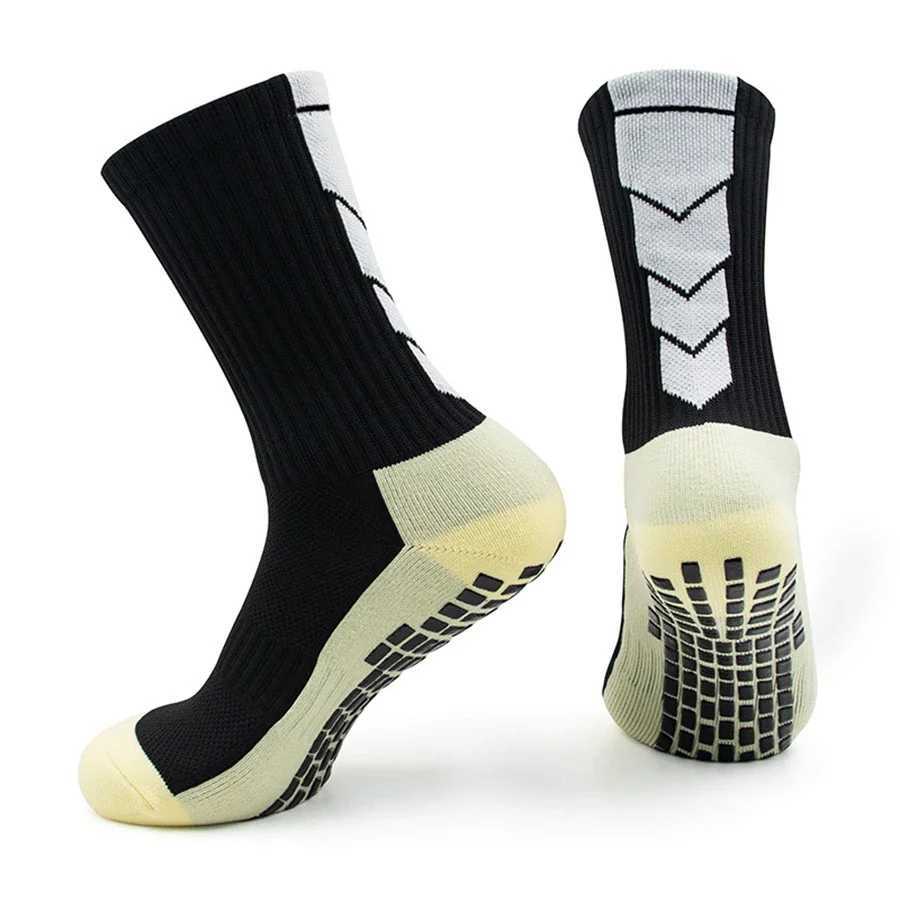 4Pair Men Women Non-Slip Grip Socks for Sports Football Basketball Baseball Rugby Soccer Cycling Running Tennis ExerciseT251209