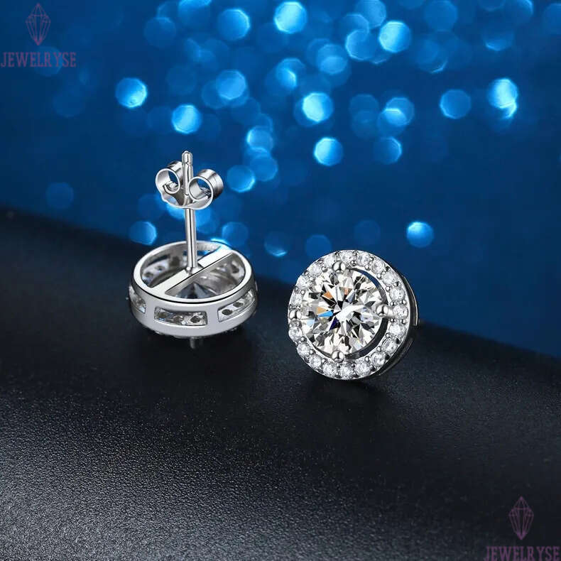 luxury round designer earrings for women moissanite cz zircon circle hollow design earring ear rings earings jewelry birthday valentines day gift