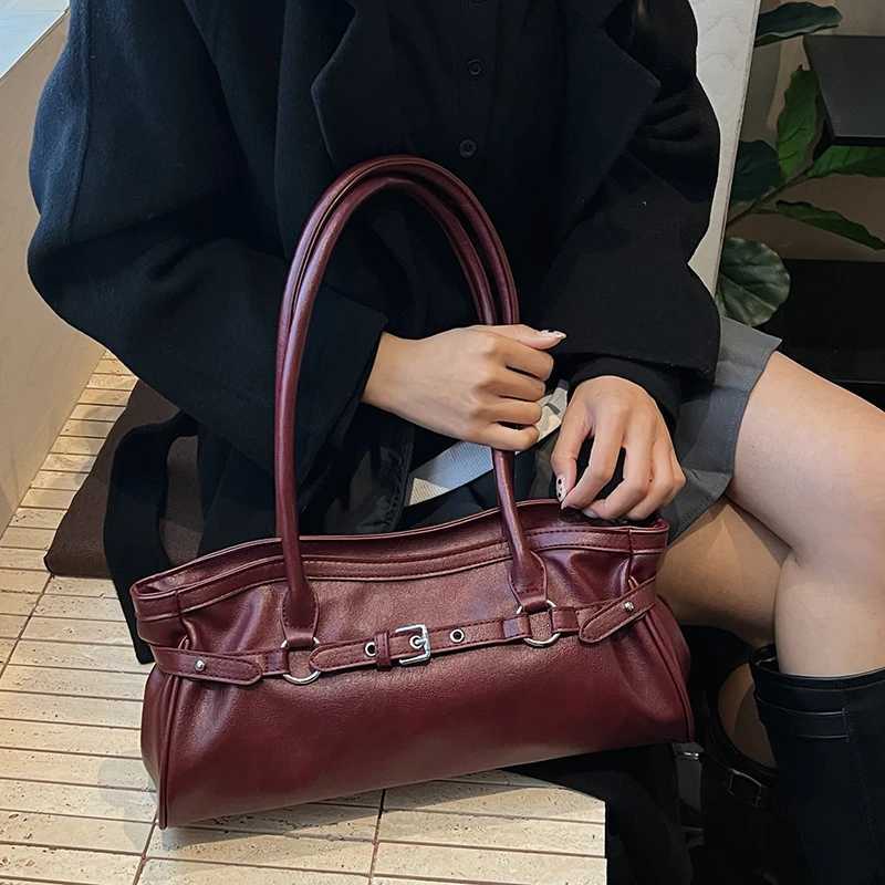 LEFTSIDE 2025New Wens Red Leather Handbag Fi Top-Handle Tote Bag for Work Casual Soft Purse Shoder Bag Gift Idea Y251209