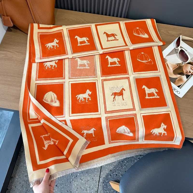 Luxury New Luxury Winter Two-Sided Cashmere Long Fringe Scarves High Quality Women Thicken Wrap Shawl Ladies Pashmina Warm Scarf Y251208