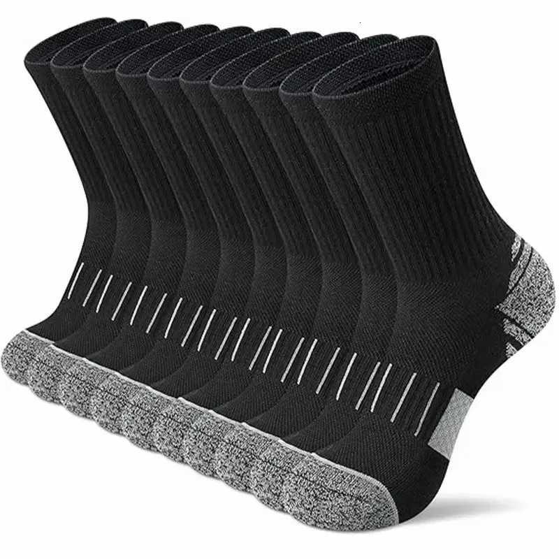 5 Pairs Unisex Sweat Absorbing Breathable Running Socks Arch Support Cushioning Suitable Outdoor Wear All Season Sports SocksT251209