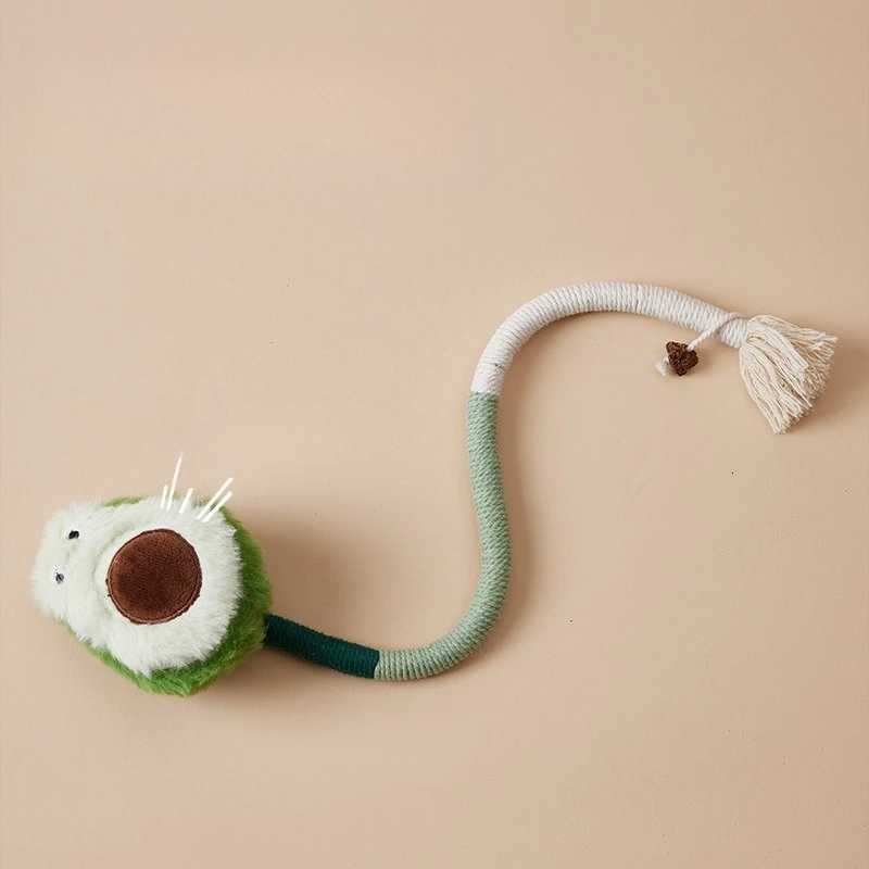 Cat and dog bite rope toy a self soothing toolfor relieving boredomgrinding teethenduring bites consuming energyteasing catstick M251209