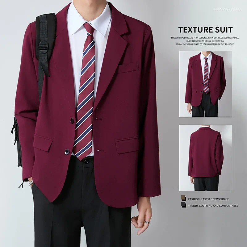 Men's Suits Red Bus… - image
