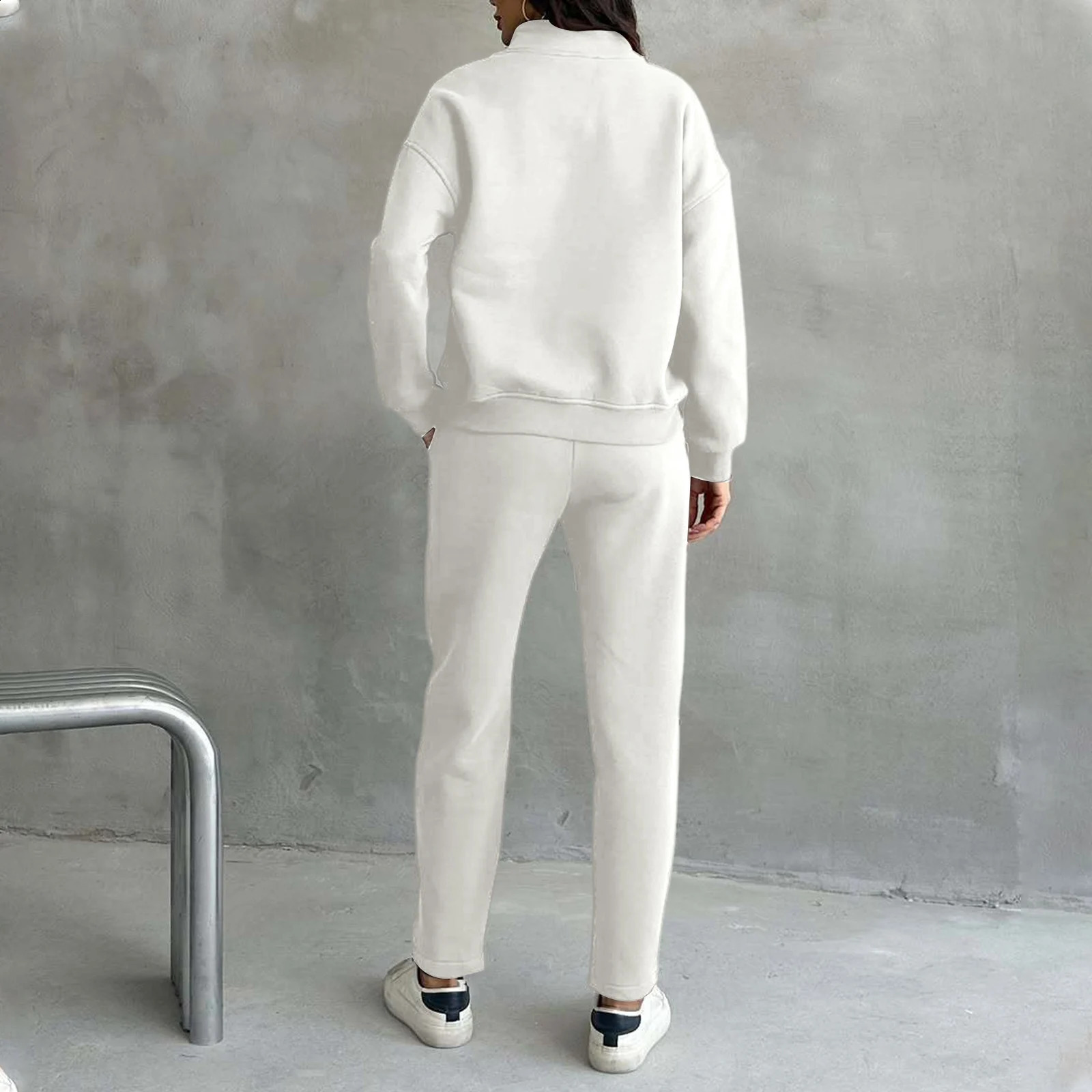 Autumn Winter Fashion Sportswear Long Pants Set Women Casual Hooded Sweatshirt Leg 2 Piece Trousers Suit Female Outfit 251209