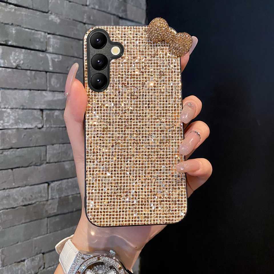 Luxury Shiny 3D Diamond Bowknot Bling Phone Case For Galaxy A14 A15 A16 A35 A36 S25 S24 S23 S22 Plus FE tra Soft Shell C251209