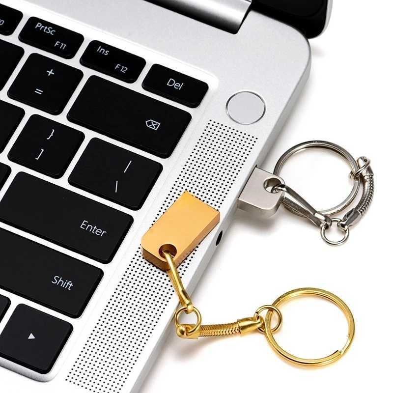 Mini Metal USB30 128GB Business Gift Memory Stick 64GB High Speed USB 30 Flash Drive 32GB Key Chain Pen Drive 16GB 8GB 4G C251209