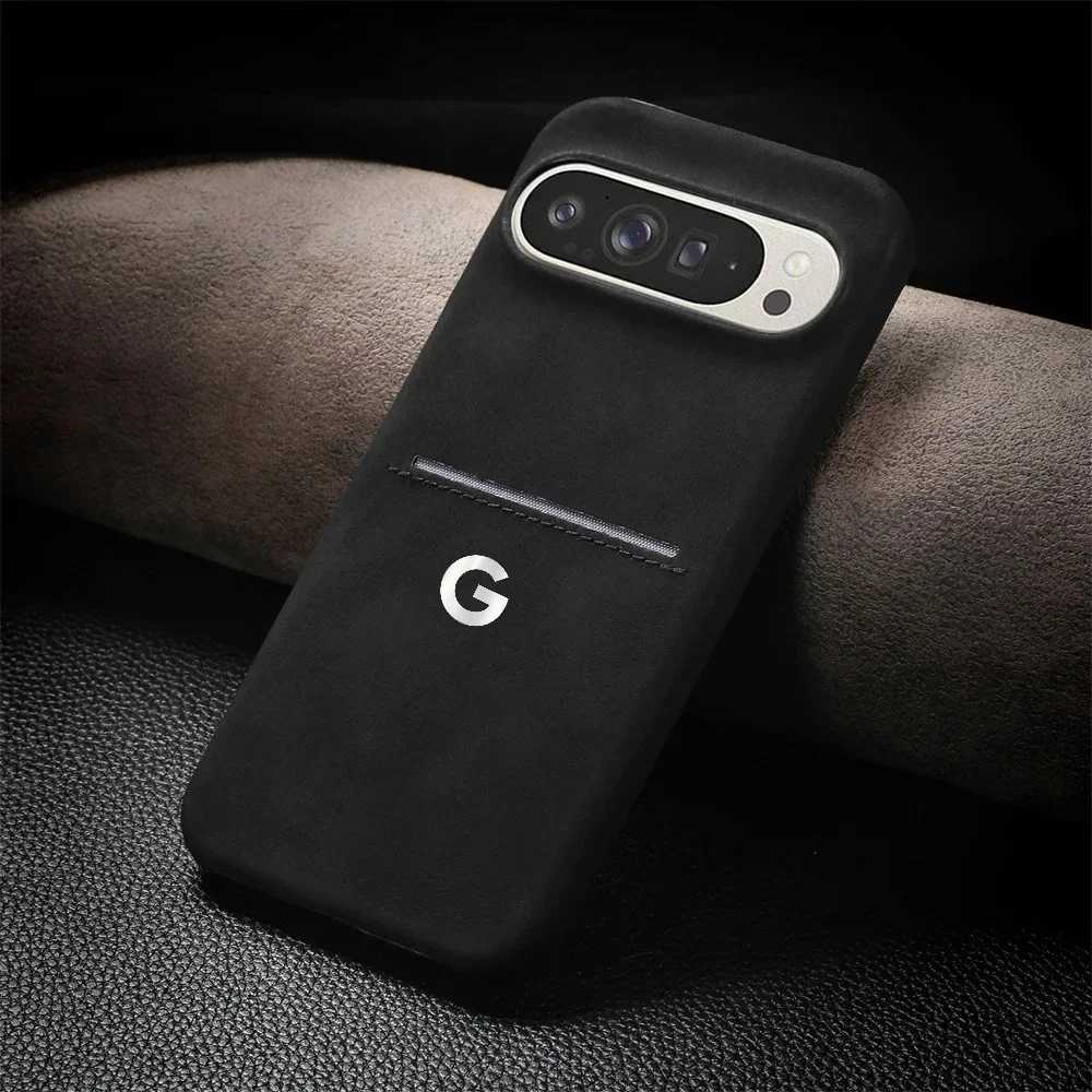 High Texture Retro Business Sheepskin Case For Pixel 10 9 Pro XL 8 A Pro Card Slot Skin Friendly Shockproof Protect Cover C251209