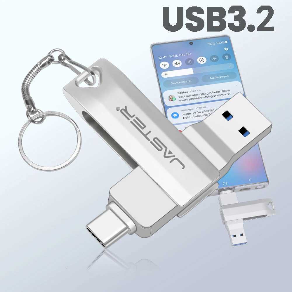 High speed TYPE C USB 32 Pen drive 256GB OTG 2 IN 1 Metal USB flash drive 128GB Pendrive 64GB USB flash drives Memory Disk C251209