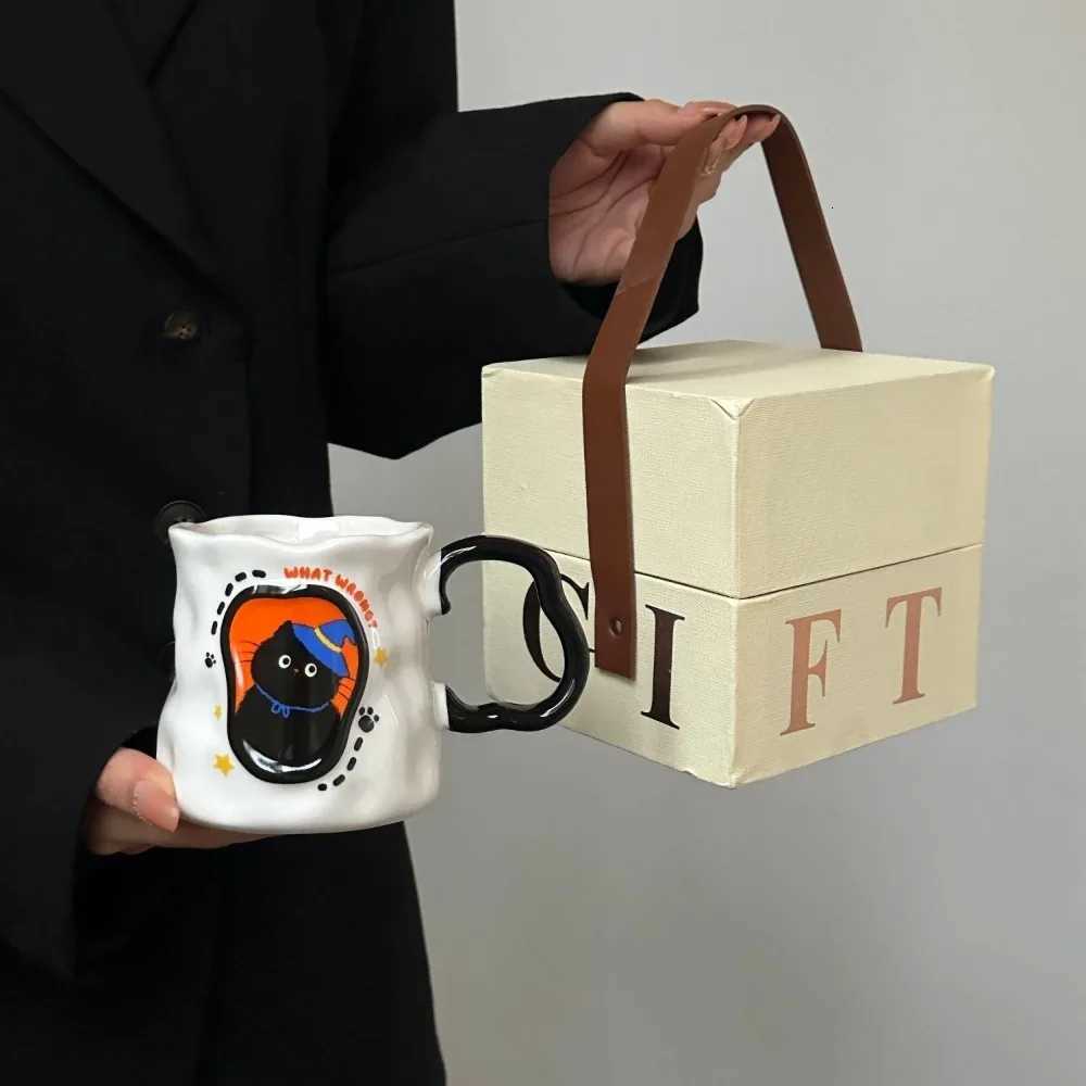 Irregar Cat Ceramic g Birthday Gift Cup for Girlfriends and Girls Creative Party Souvenir Gift Box Packaging Drinkware H251209