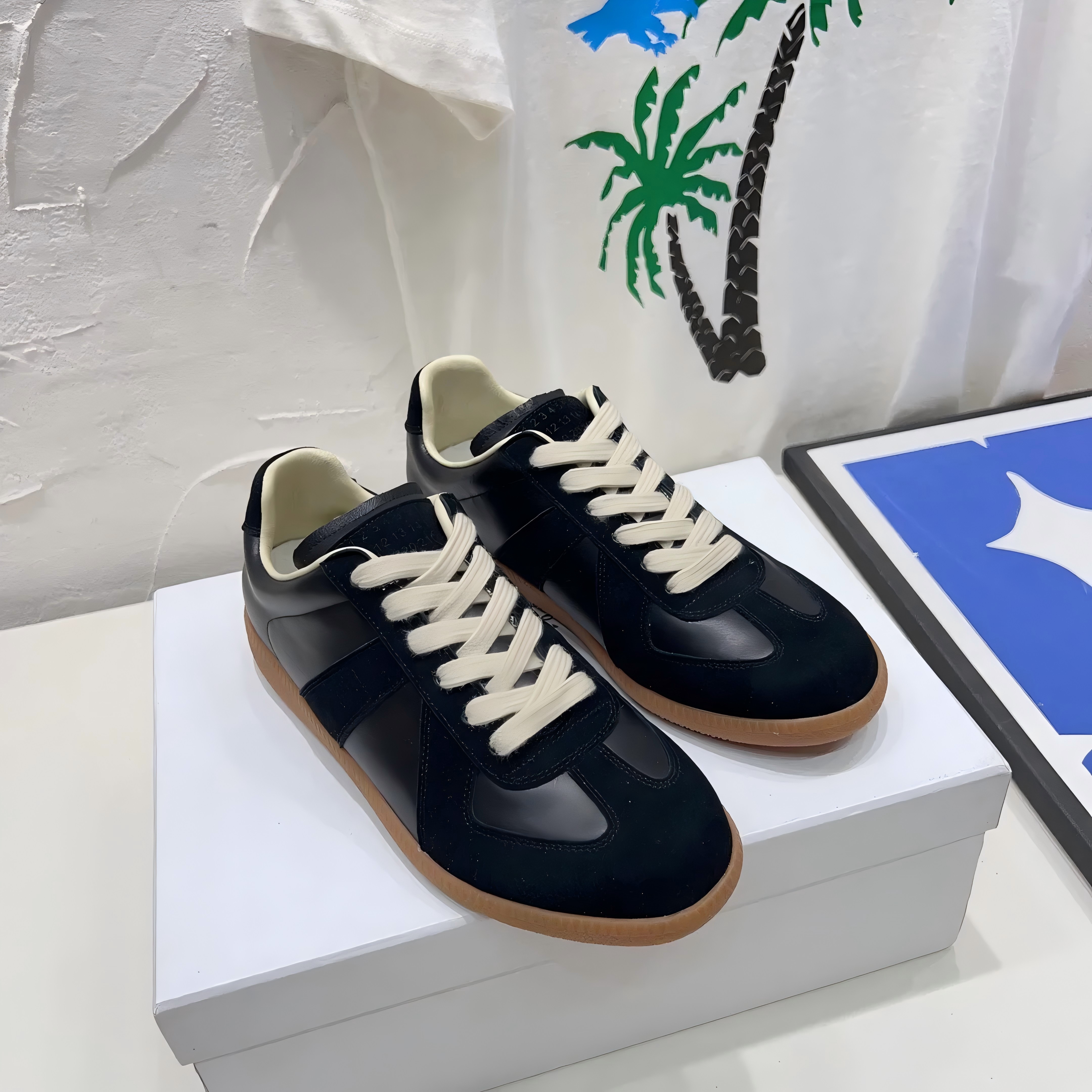mens sneakers maison designer shoes margeilas gats running shoes replicate suede MM6 woman mens sneakers Flat foam casual shoes trainer men outdoor shoes size 35-46