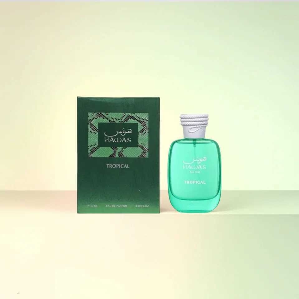 RASASI Hawas Tropical Eau de Parfum Green Glass Bottle 100ml Fresh Fragrance for Personal UseT251209