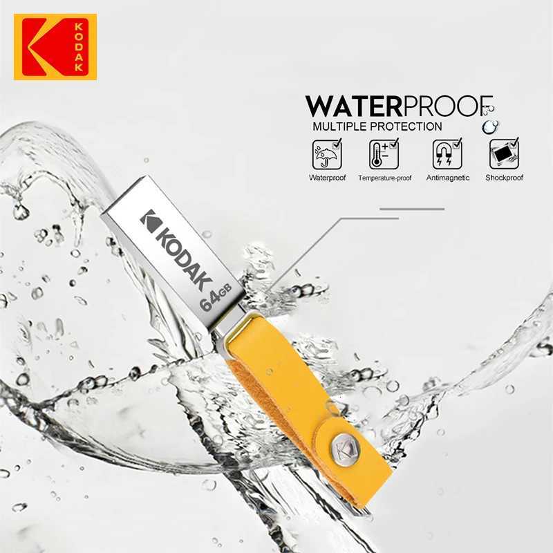 K122 Metal USB Flash Drive 20 Pendrive High Speed 32GB/64GB/128GB Mini U-Disk Memory Stick with Lanyard for PC And C251209