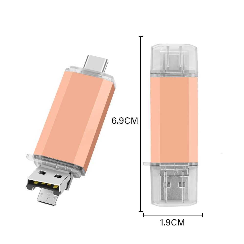 USB30 TYPE-C Pen Drive 256GB 128GB High Speed Reading USB 30 Flash Drive OTG 64GB Large Capacity Portable Memory Stick 32G 16G C251209