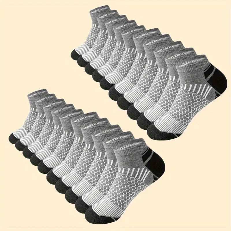 6/10/20 Of Mens Low Cut Socks Anti Odor Sweat Absorption Comfy Breathable Elastic Sport Socks All Seasons WearingT251209
