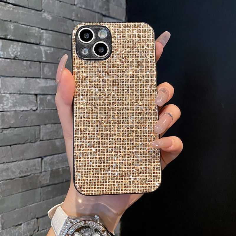 Luxurious shiny Leather diamond rhinestone Glitter for iphone 17 16 15 14 13 12 11 Pro Max Plus 17Air 16E Cover Protective Shell C251209