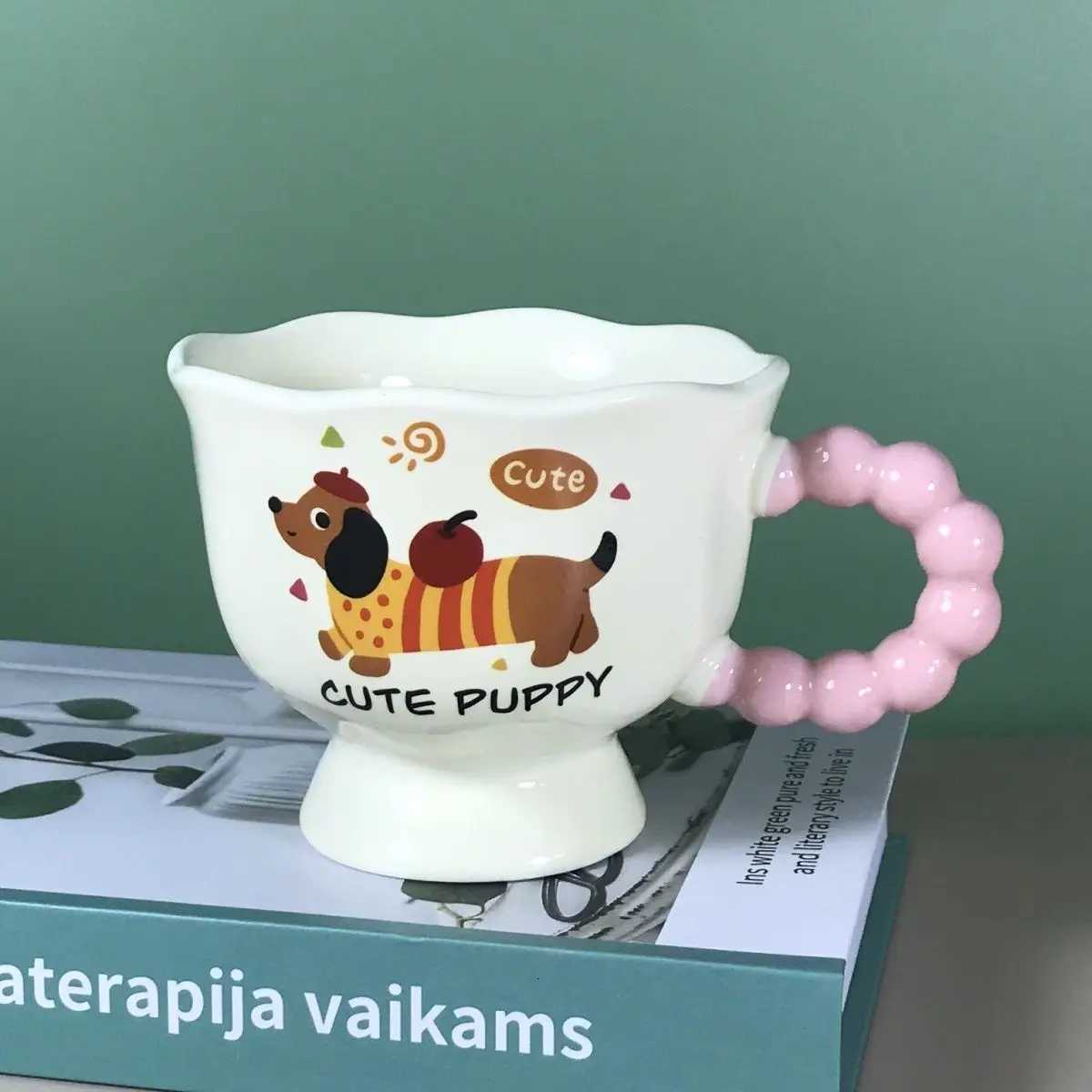 Ins Puppy g - High Quality Gorgeous Ceramic Couple Cups Cute Dog tea cup Ideal for Girls Birthdays and Souvenir Gifts H251209