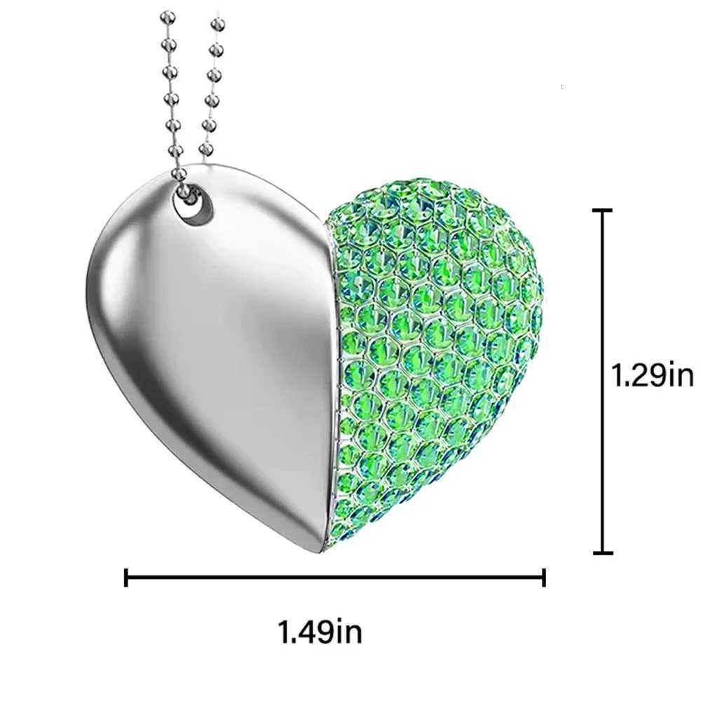 Love Necklace USB 30 Flash Drive 64GB Gifts Pen Drive 32GB Golden Memory Stick Green Silver e U Disk 16G C251209
