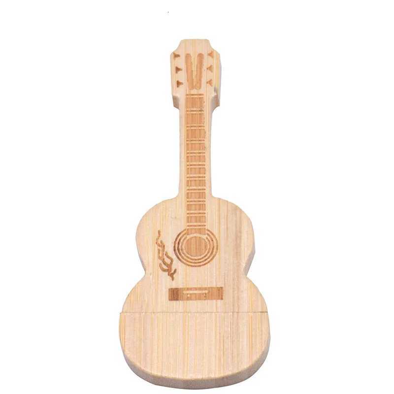 Wooden Guitar Box USB Flash Drive 32gb High-speed Pen Drive 64gb 16gb USB Stick 4gb 8GB Memory Stick Photography U Disk Gift C251209