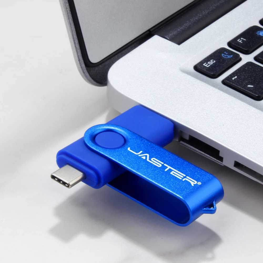 High Speed TYPE-C USB 30 Flash Drive 64GB Rotatable OT Drive 32GB 128GB 256GB Memory Stick for Mobile Phone Black Pendrive C251209