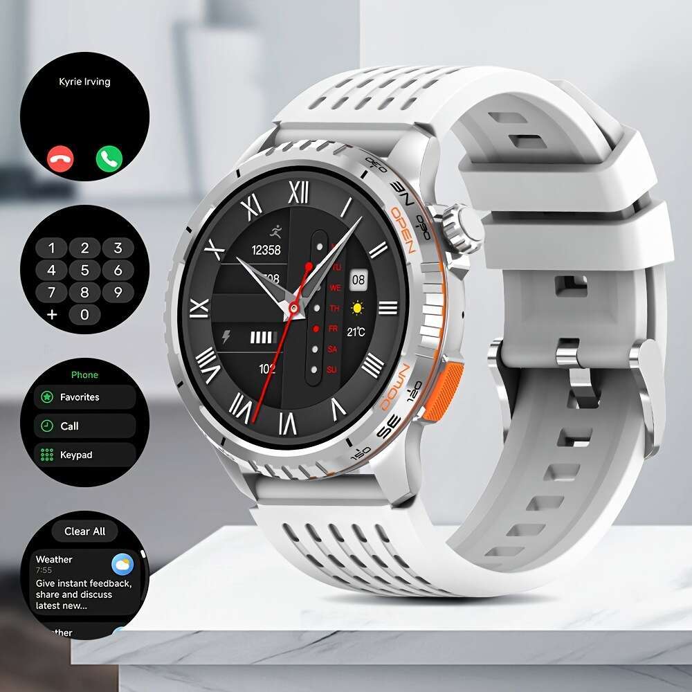 GPS Smart AMOLED Heart Rate Oxygen Blood Pressure Sleep Monitoring 3ATM Waterproof Outdoor Sports Watch