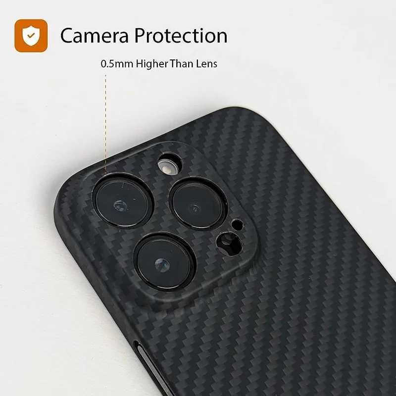 Luxury Carbon Pattern Matte Case For iPhone 16 15 14 13 12 11 Pro Max 0m PP Frosted Fundas Coque Back Cover C251209