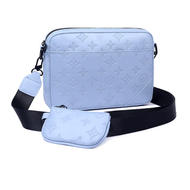 2025 Men Leather TRIO Messenger Bags Luxury Shoulder belt Make up Bag Designer Handbag Tote Man's bags 2026
