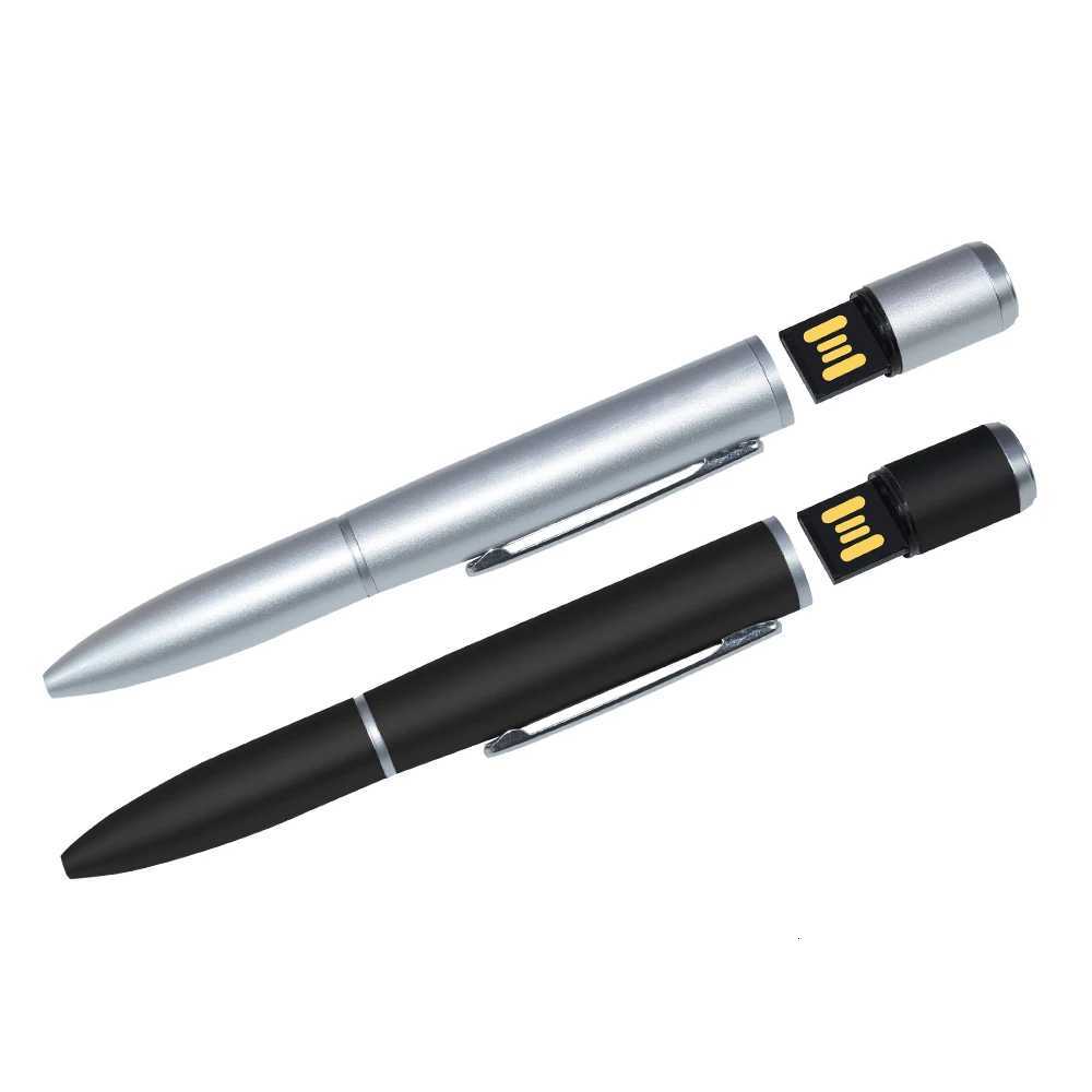 USB Flash Drive 128GB U Disk Fashion Ballpoint Pen Drive Memory Cards Real capacity 64GB 32GB 16GB 8GB Pendrive USB Flash Memory C251209