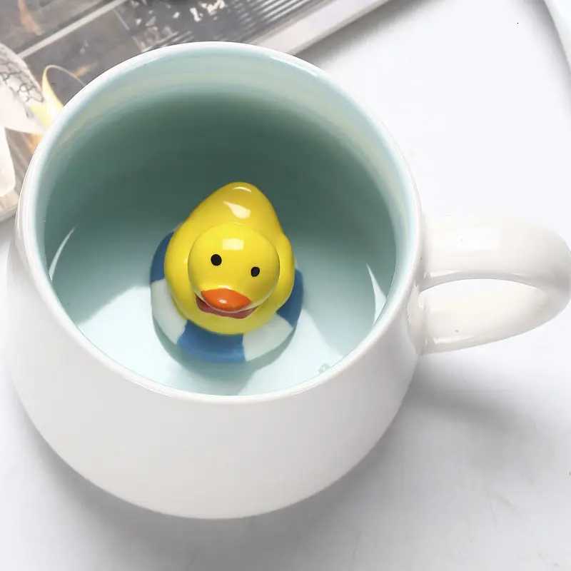 Cartoon s Ceramic gs Coffee Milk Ju Lemon Tea Cup Cute Kids g He Off Drinkware for Kitchen Accessories H251209