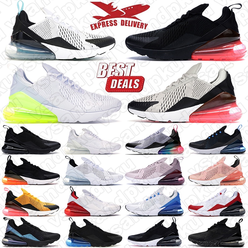 Free shipping designer sneakers 270 270s casual shoes for mens womens classic Black White Breathable fashion outdoor sports trainers sneaker 36-45