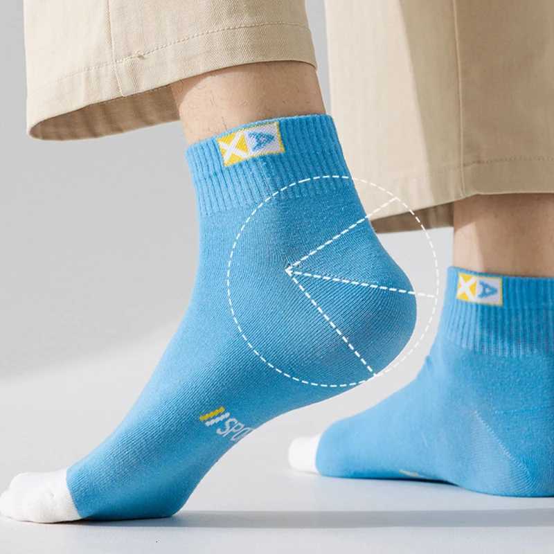 Mens Ankle Sock Ultra-Soft Breathable Sweat-Absorbent Casual Cotton Sports Sock Comfortable High Quality Low Cut Male SoxT251209