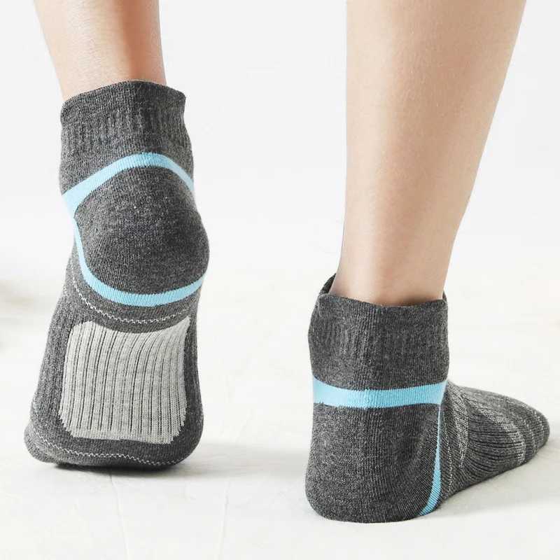 5 Pairs High Quality Socks Mens Ankle Protection Short Socks Breathable Cotton Sports Socks Black Low Cut Run Men Ankle SocksT251209