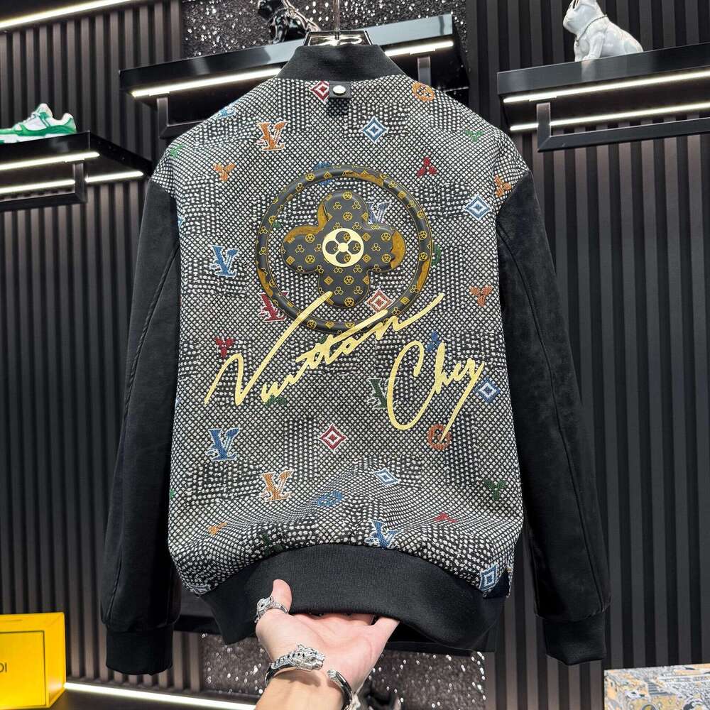 Patchwork Embroidery High-End 2025 New Autumn Trendy Brand Light Luxury Casual Men's Jacket