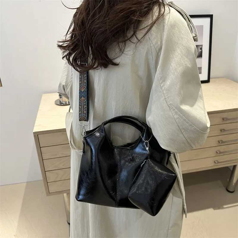 Wens Handbag Casual PU Shoder Crossbody Bag With Coin Purse Large Capacity Messenger Bag Ladies Cmuting Tote Y251209